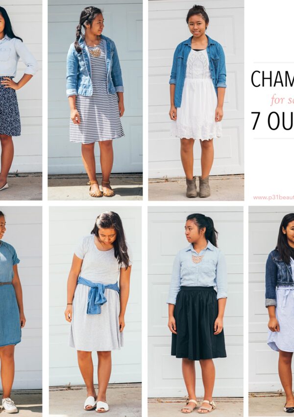 Chambray for School- 7 Outfits
