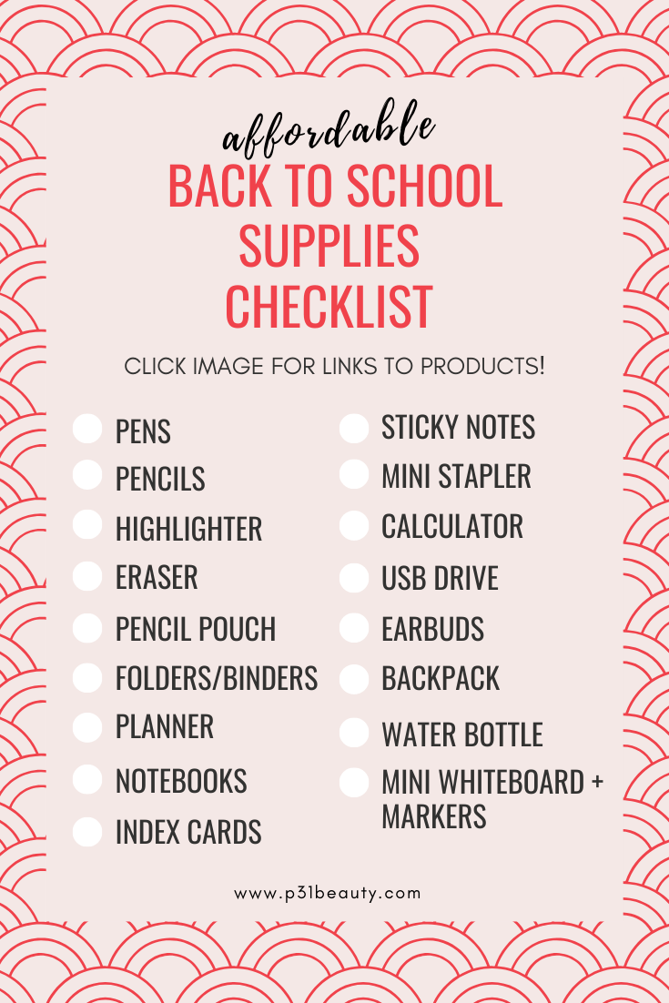 Back To School High School Supplies + Must-Have Lists - Dear Creatives