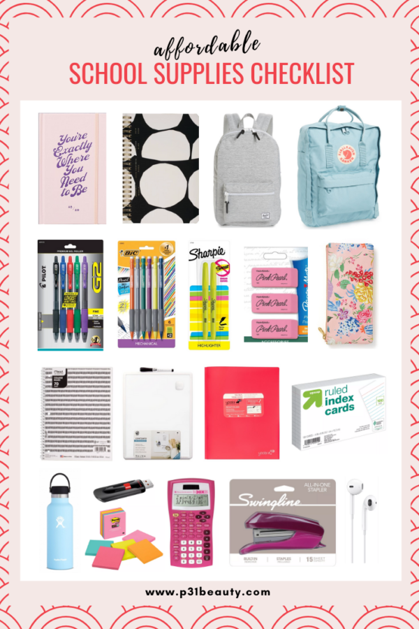 COLLEGE SCHOOL SUPPLIES CHECKLIST-2 - Blaze Ann Med
