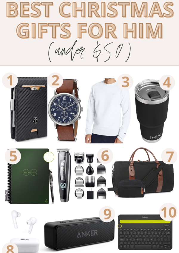 10 Best Christmas Gift Ideas For Him (Under $50!)