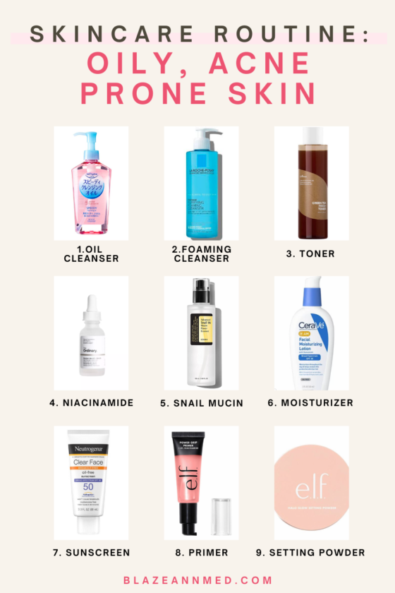 9 Holy Grail Products for Oily, Acne Prone Skin (best skincare routine!)